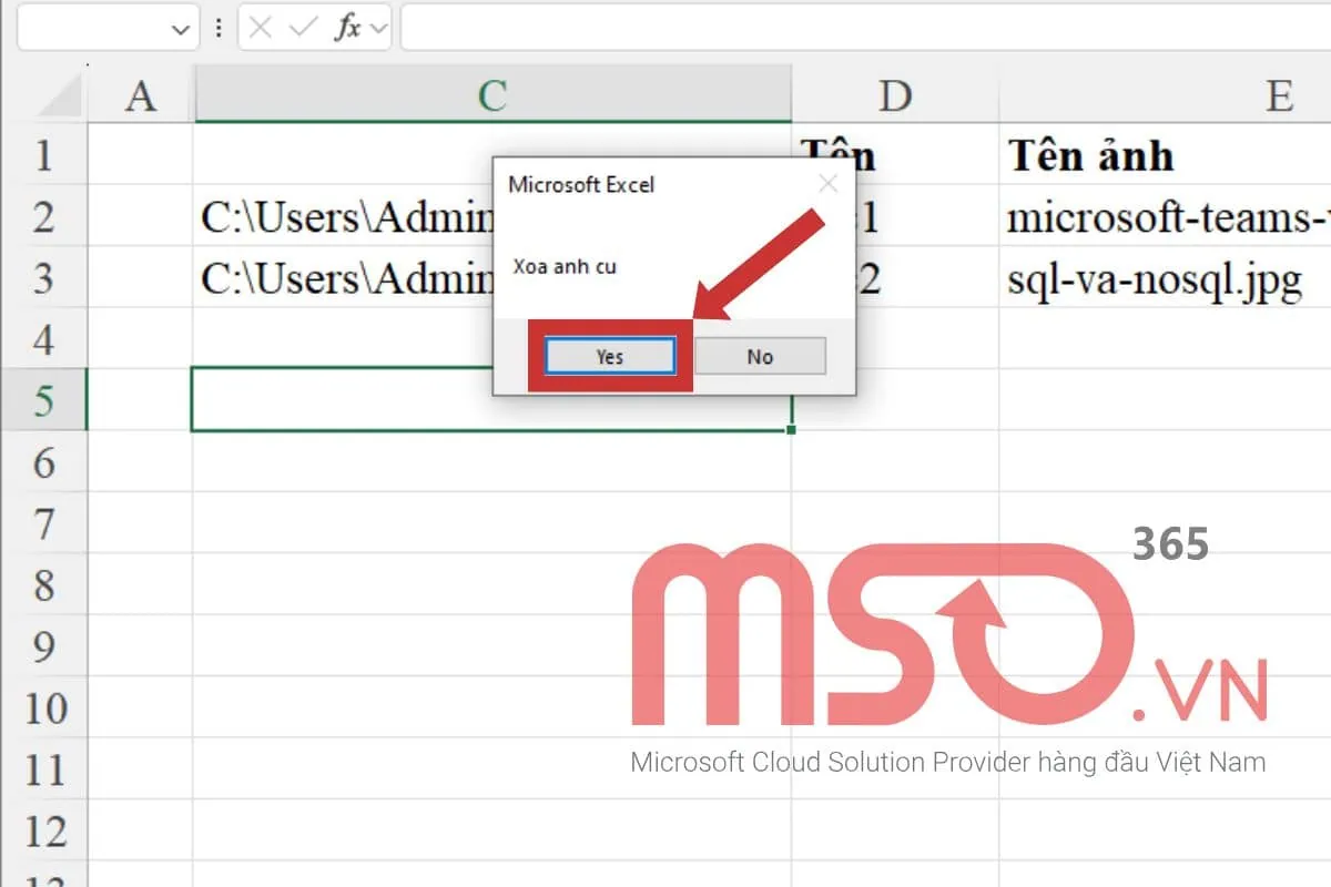 Cách chèn nhiều hình ảnh cùng lúc vào ô Excel bằng Macro
