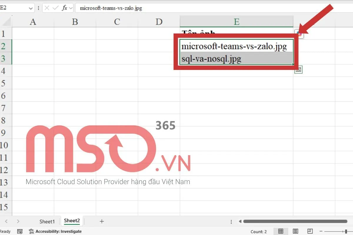 Cách chèn nhiều hình ảnh cùng lúc vào ô Excel bằng Macro