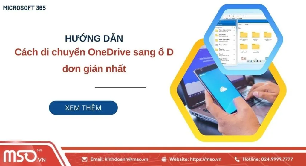 chuyển onedrive sang ổ d