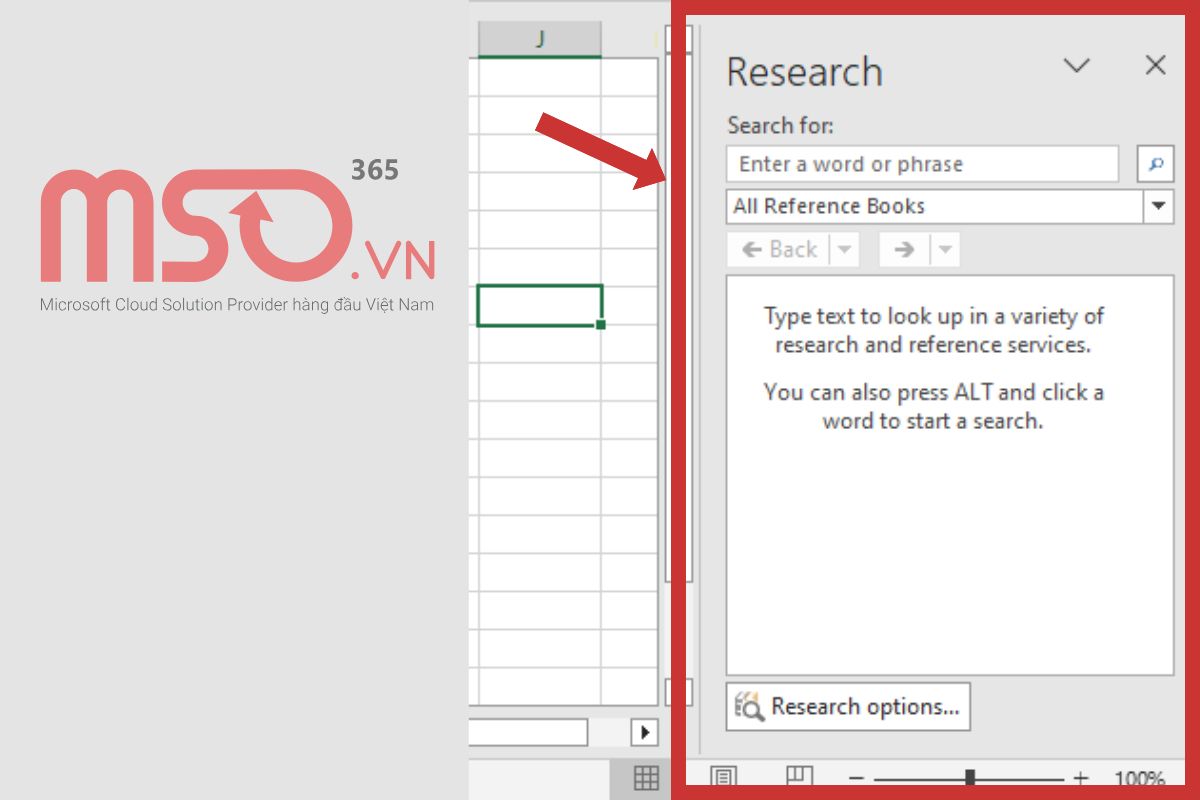 Hướng dẫn cách tắt Research trong Excel nhanh chóng nhất