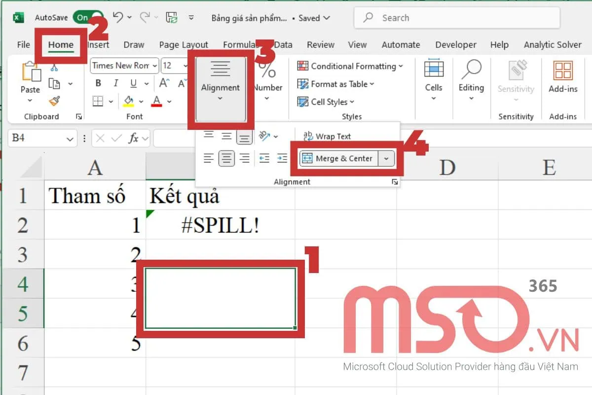 Lỗi #SPILL là lỗi gì trong Excel? Cách khắc phục hiệu quả