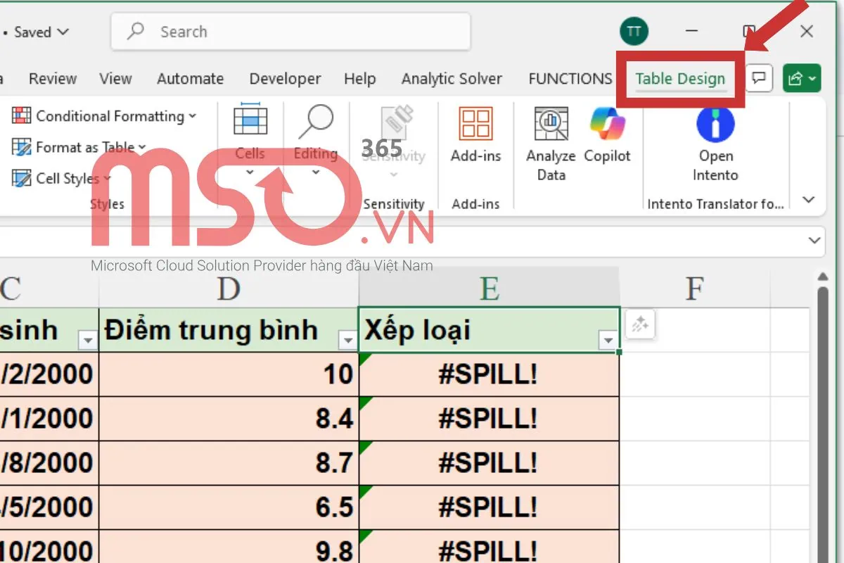 Lỗi #SPILL là lỗi gì trong Excel? Cách khắc phục hiệu quả