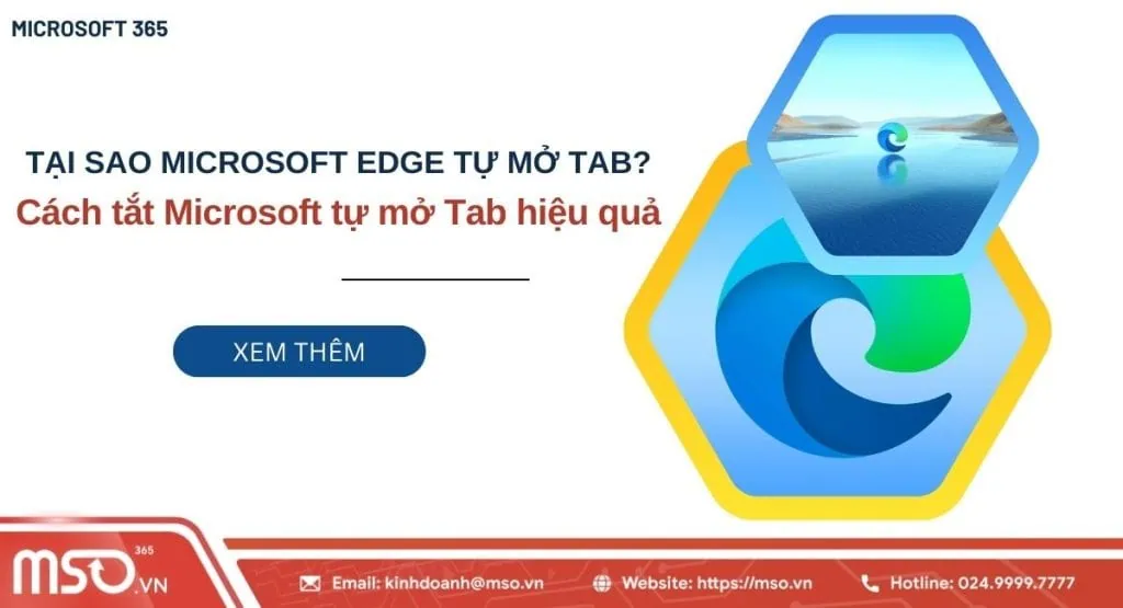 microsoft edge tự mở tab