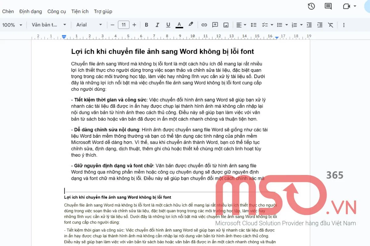 Các cách chuyển file ảnh sang Word không bị lỗi font