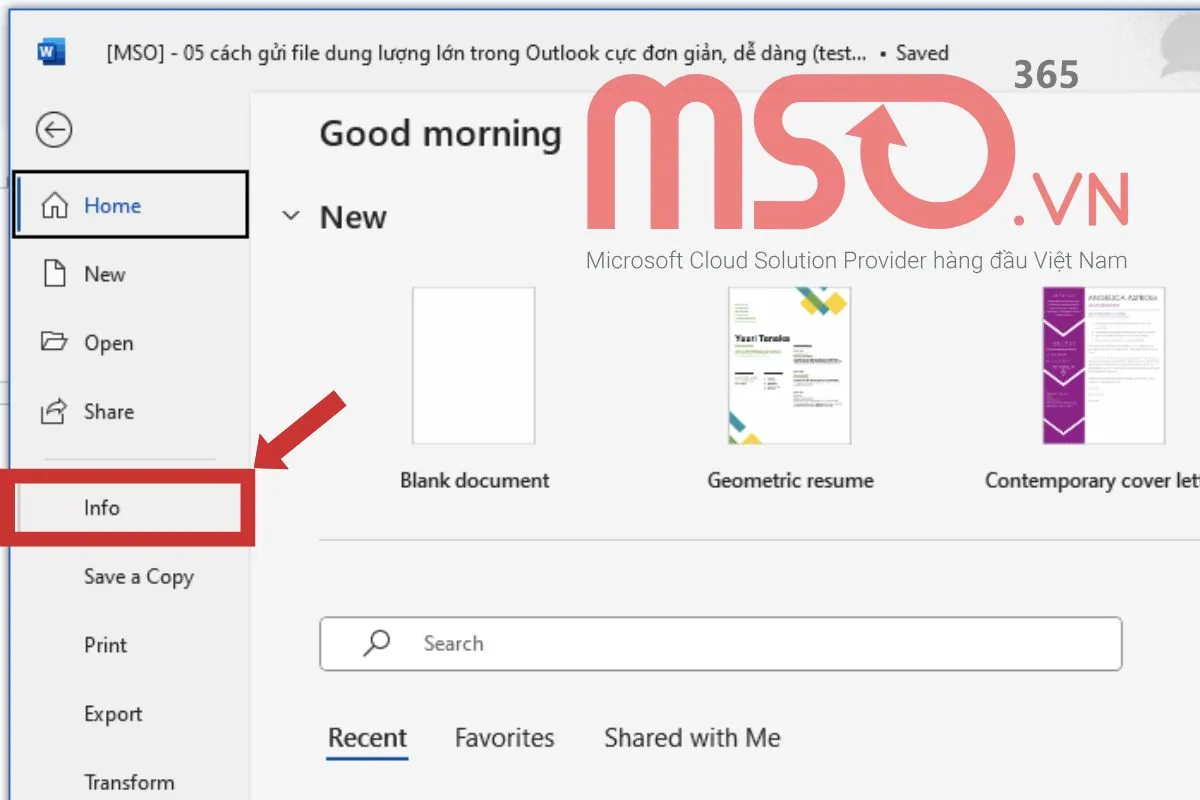 Cách lấy lại file Word chưa lưu, quên lưu đơn giản nhất