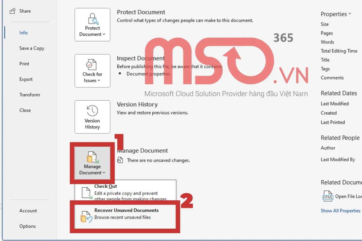 Cách lấy lại file Word chưa lưu, quên lưu đơn giản nhất