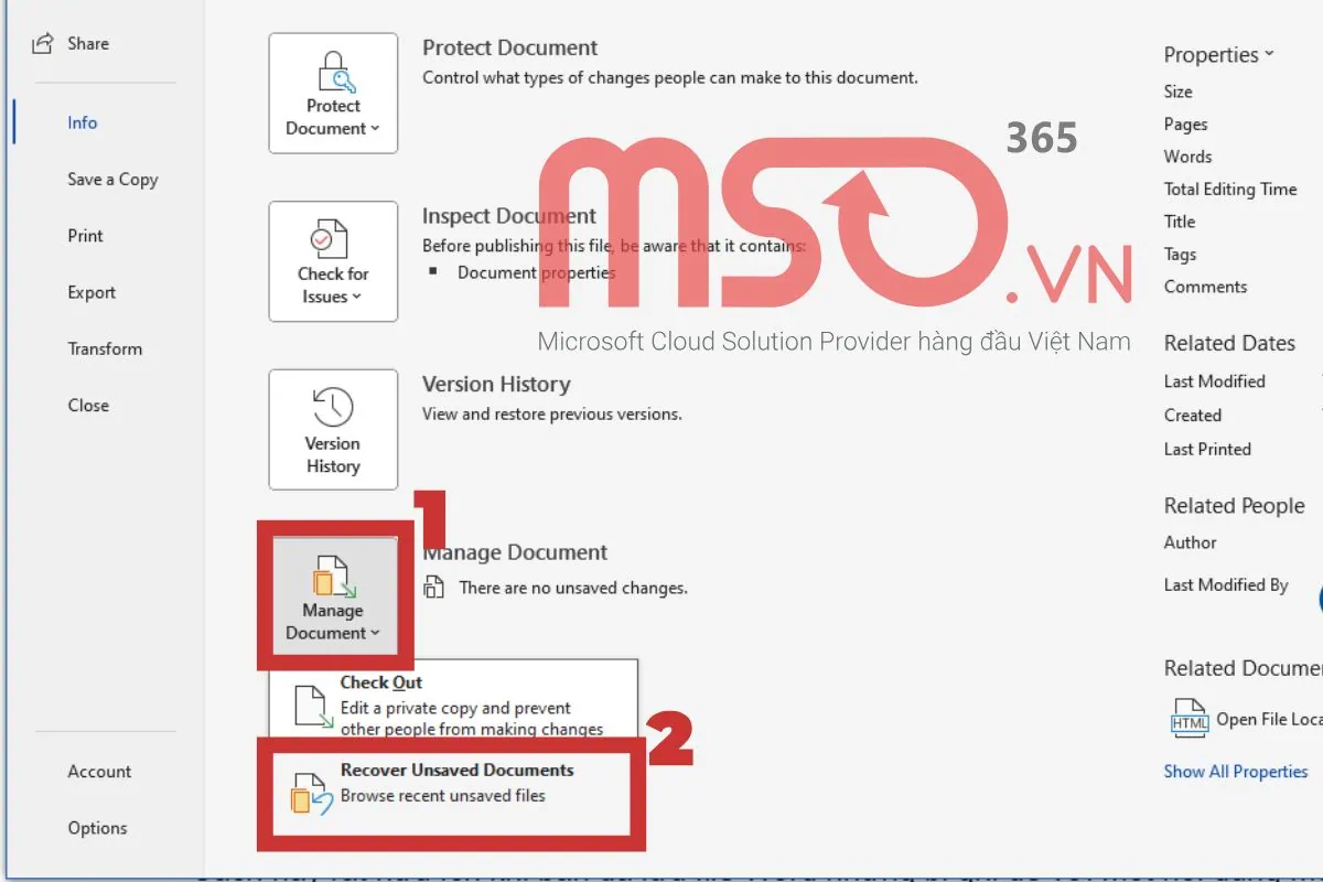 Cách lấy lại file Word chưa lưu, quên lưu đơn giản nhất