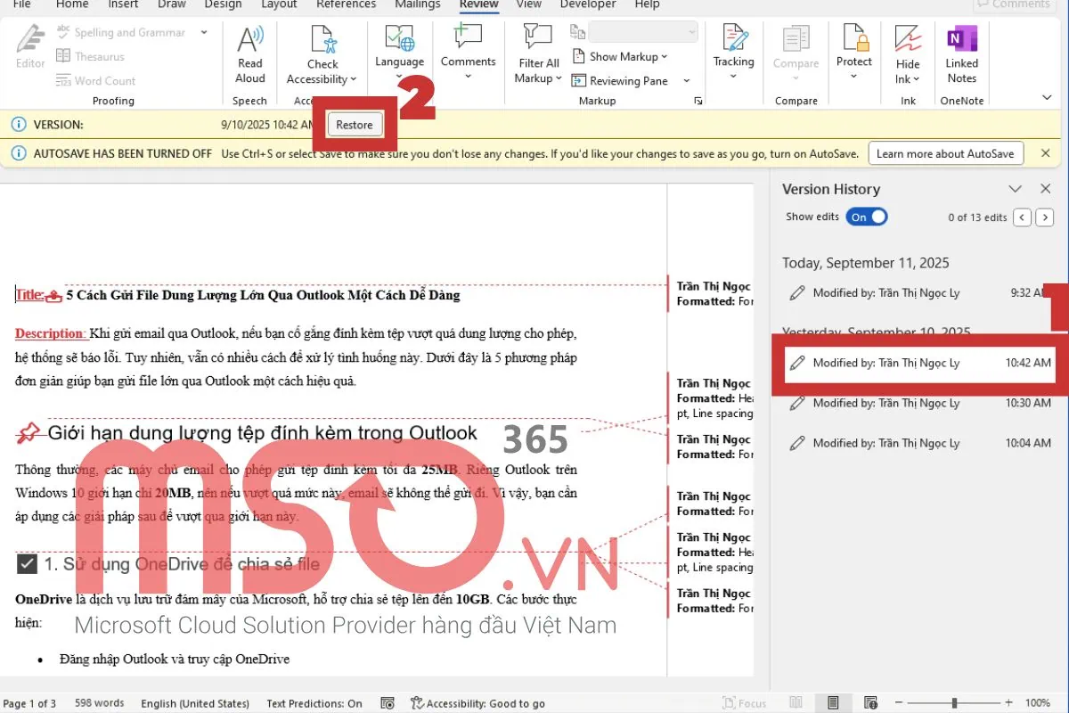 Cách lấy lại file Word chưa lưu, quên lưu đơn giản nhất