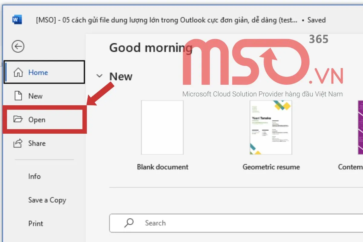 Cách lấy lại file Word chưa lưu, quên lưu đơn giản nhất