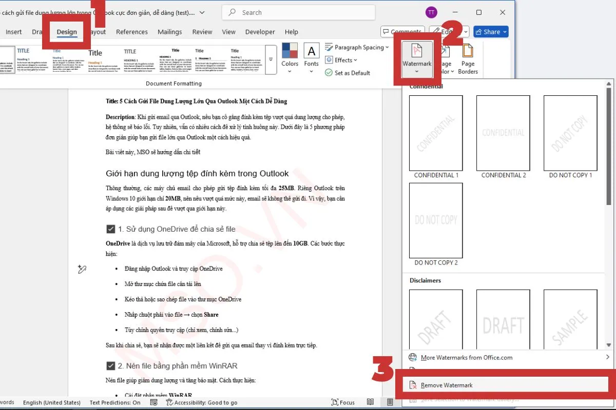 Các cách thêm Watermark trong Word nhanh chóng nhất