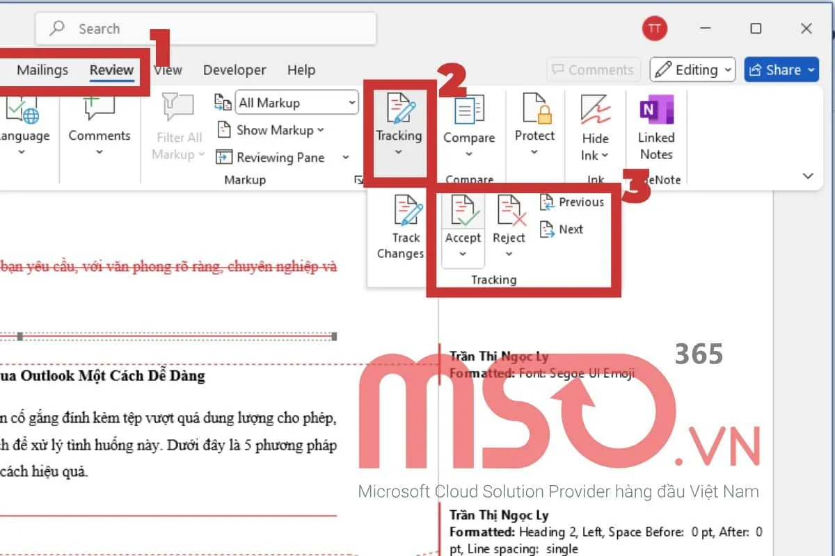 Các cách tìm điểm khác nhau giữa 2 file Word đơn giản nhất