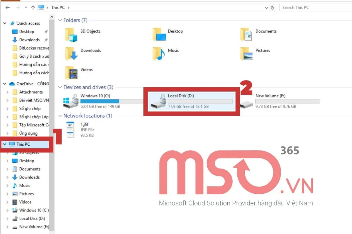Cách mở khóa BitLocker Win 10/11 thông qua File Explorer