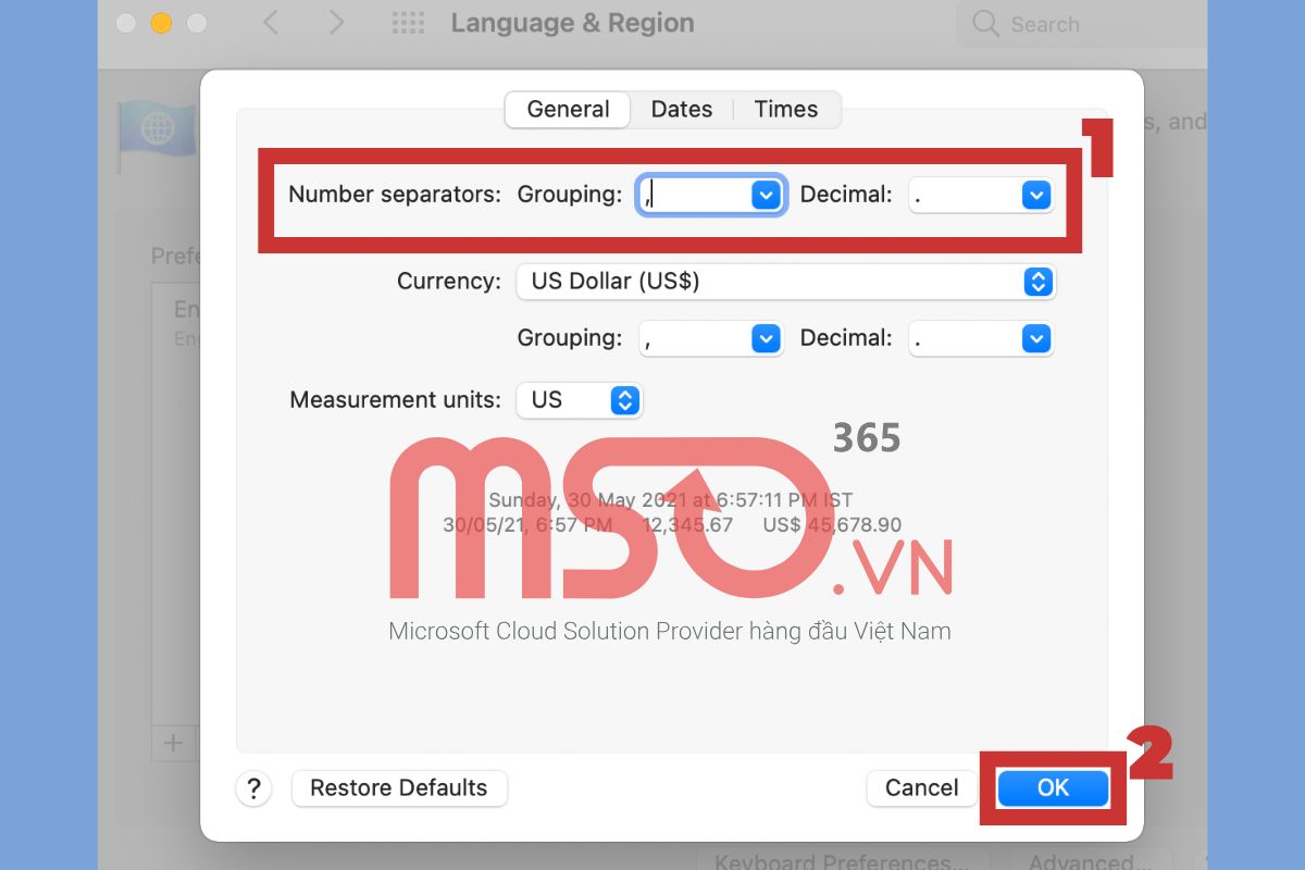 Hướng dẫn các cách đổi dấu phẩy thành dấu chấm trong Excel