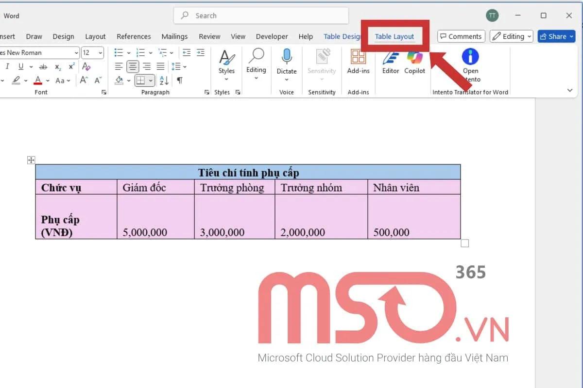 Cách chuyển Excel sang Word bằng lệnh Copy, Paste Special và AutoFit Word