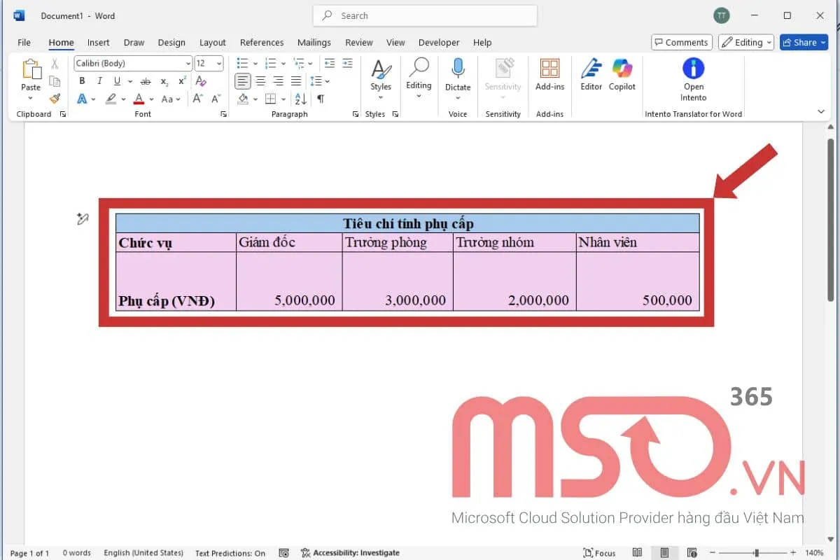 Cách copy Excel sang Word bằng lệnh Copy, Paste và Paste Special