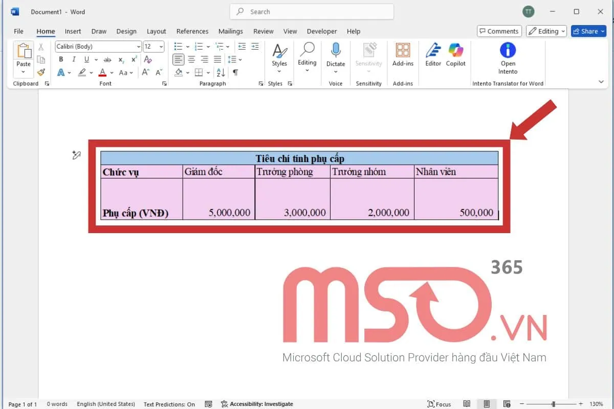 Cách copy từ Excel sang Word giữ nguyên định dạng bằng Copy as Picture