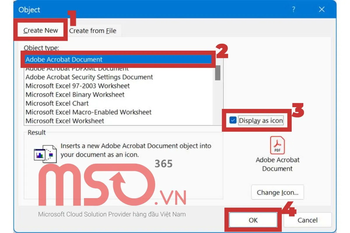 Cách đính kèm, chèn và ghép file PDF vào Word với toàn bộ file