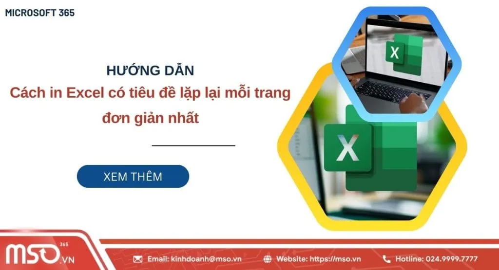 cách in excel có tiêu đề