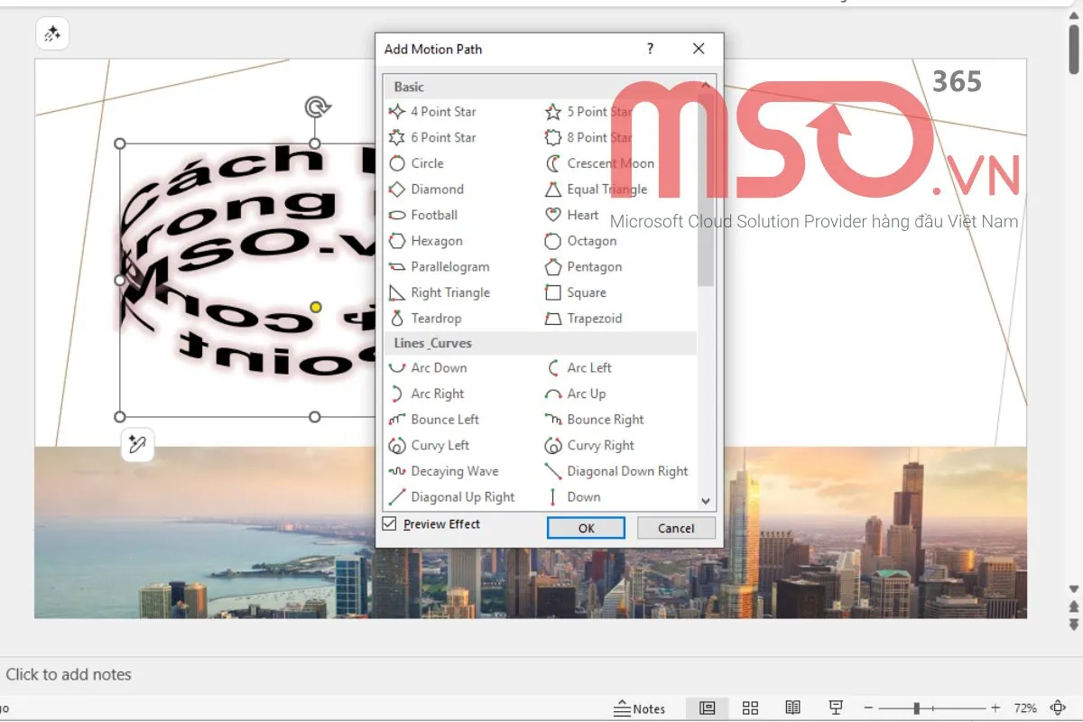 Cách làm chữ cong trong PowerPoint đơn giản và nhanh chóng