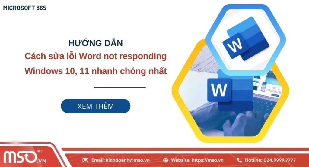 sửa lỗi word not responding