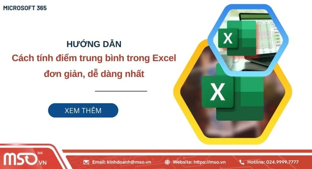 tính điểm trung bình trong excel
