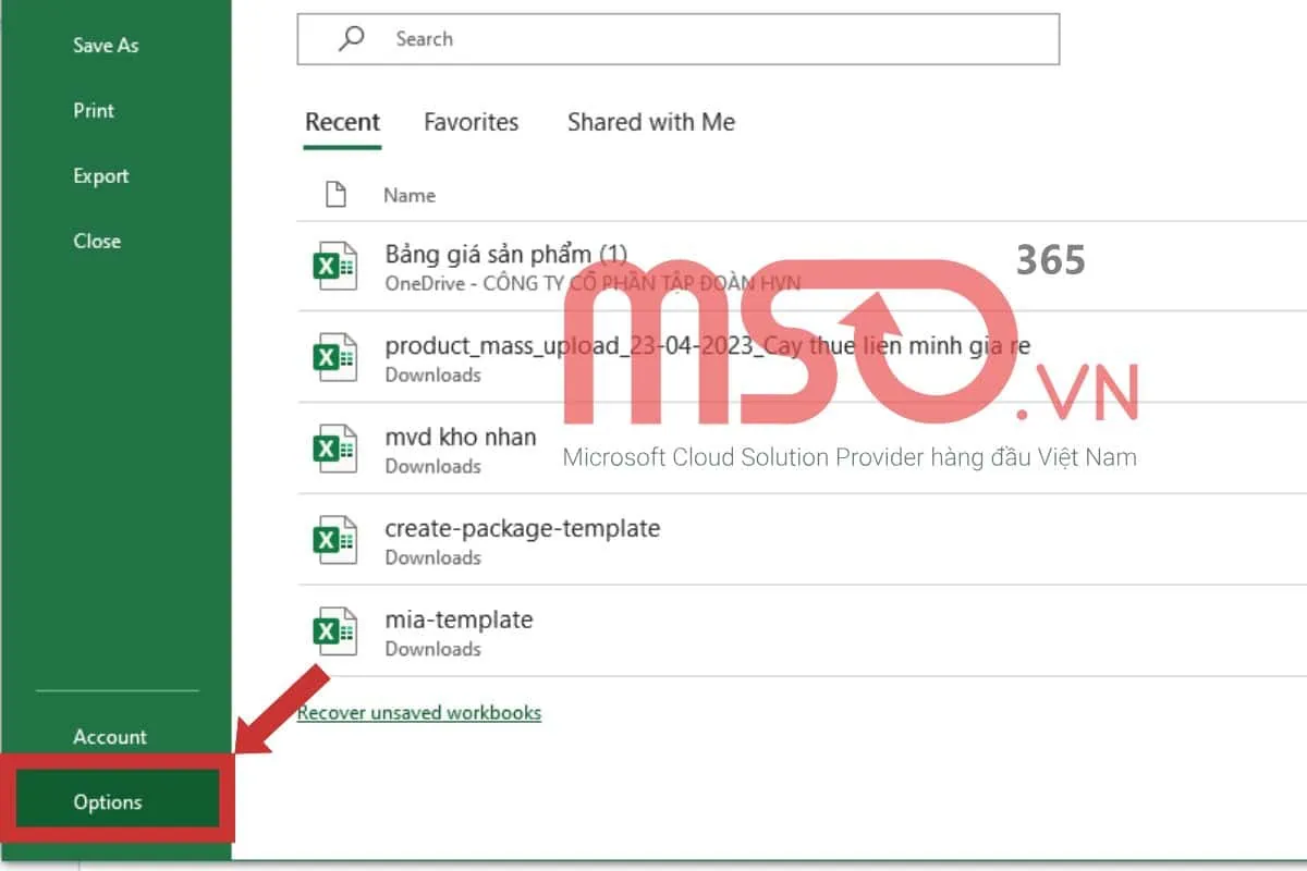 Chuyển dấu phẩy thành dấu chấm trong Excel trên phần mềm Excel