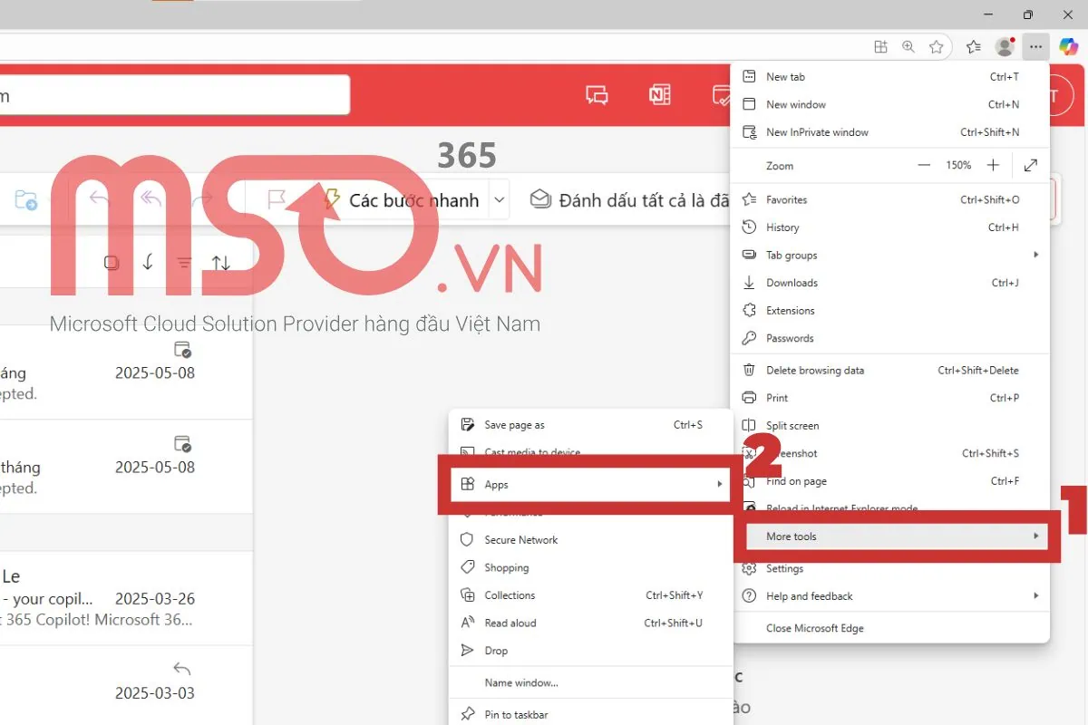 Hướng dẫn cách cài đặt và tải Outlook PWA trên máy tính
