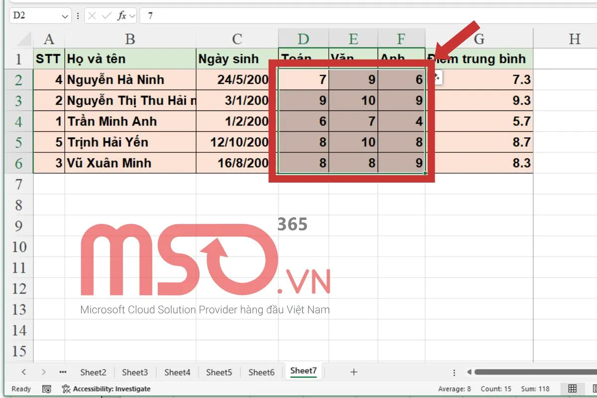 Hướng dẫn cách sử dụng Conditional Formatting trong Excel cơ bản