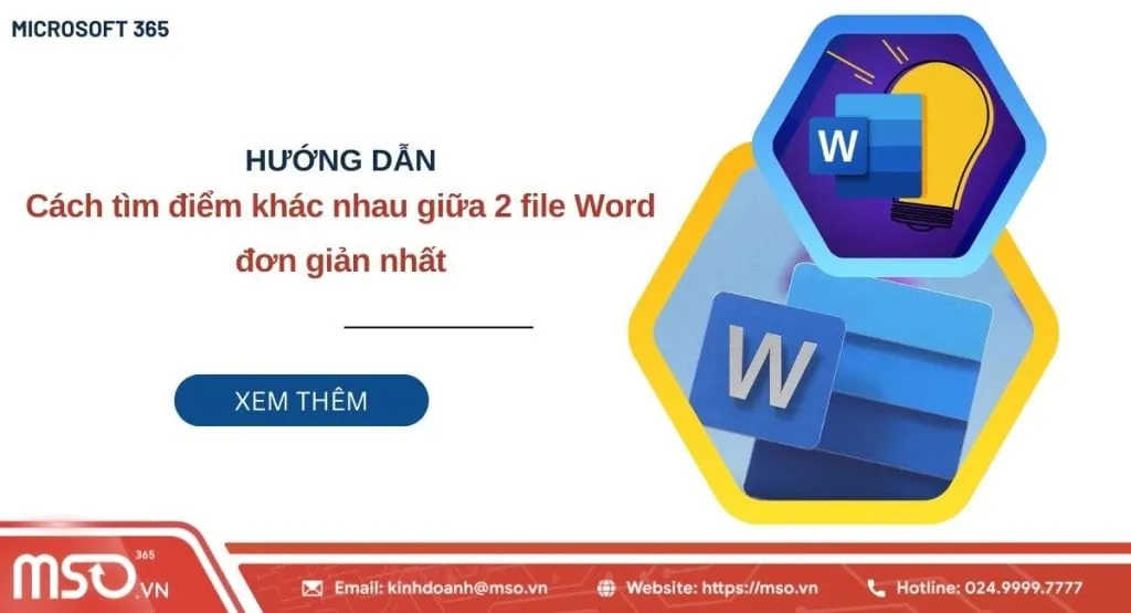 tìm điểm khác nhau giữa 2 file word