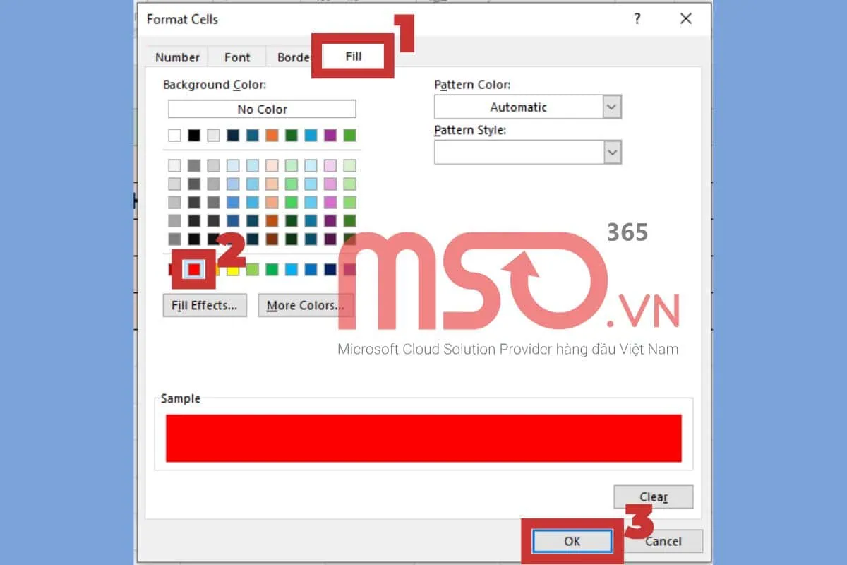 Thiết lập định dạng có điều kiện tùy chỉnh trong Excel