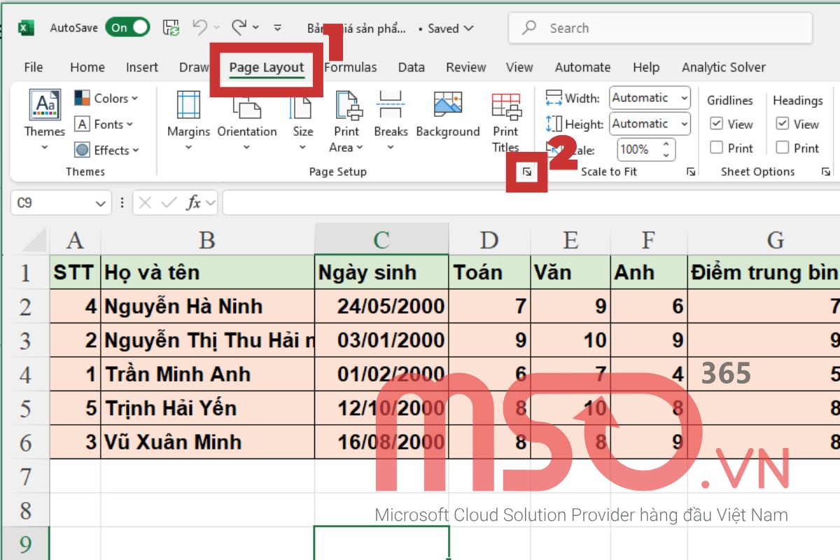 4 cách đánh số trang trong Excel nhanh chóng, đơn giản nhất