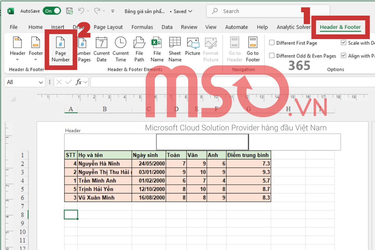 4 cách đánh số trang trong Excel theo ý muốn đơn giản nhất