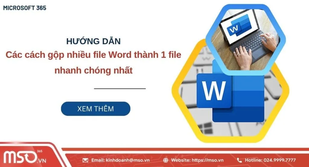 cách gộp nhiều file word thành 1 file