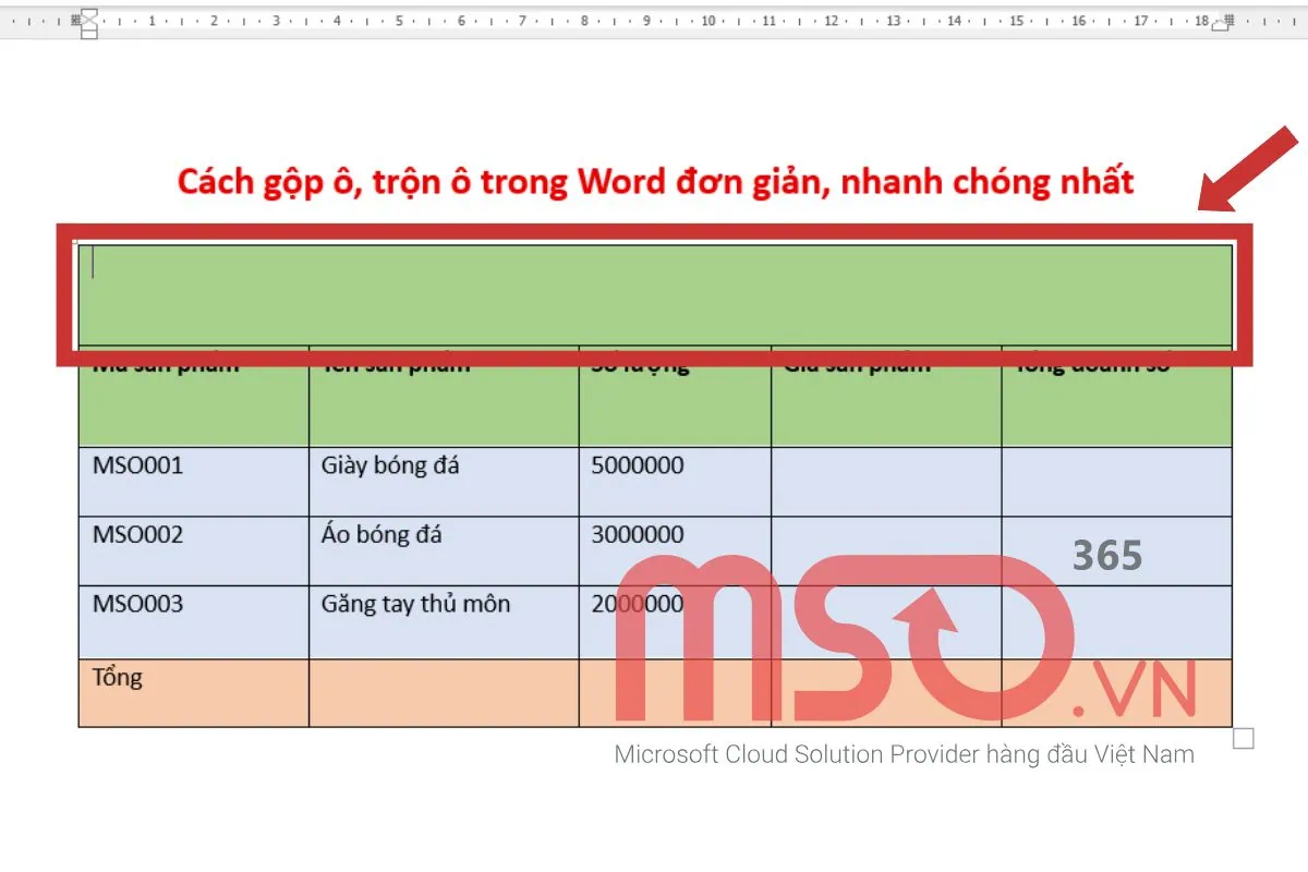 Các cách gộp ô trong Word đơn giản, nhanh chóng nhất