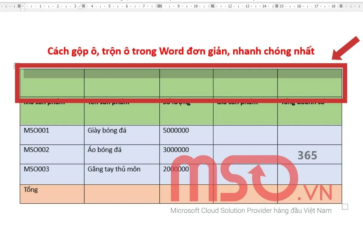 Các cách gộp ô trong Word đơn giản, nhanh chóng nhất