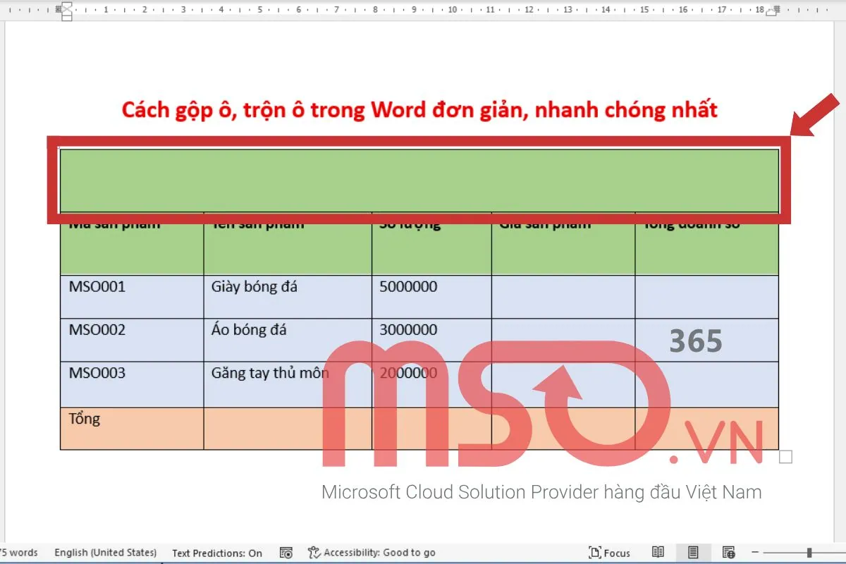 Các cách trộn ô trong Word đơn giản, nhanh chóng nhất