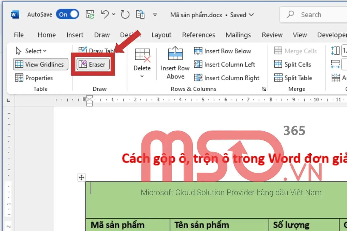 Các cách trộn ô trong Word đơn giản, nhanh chóng nhất