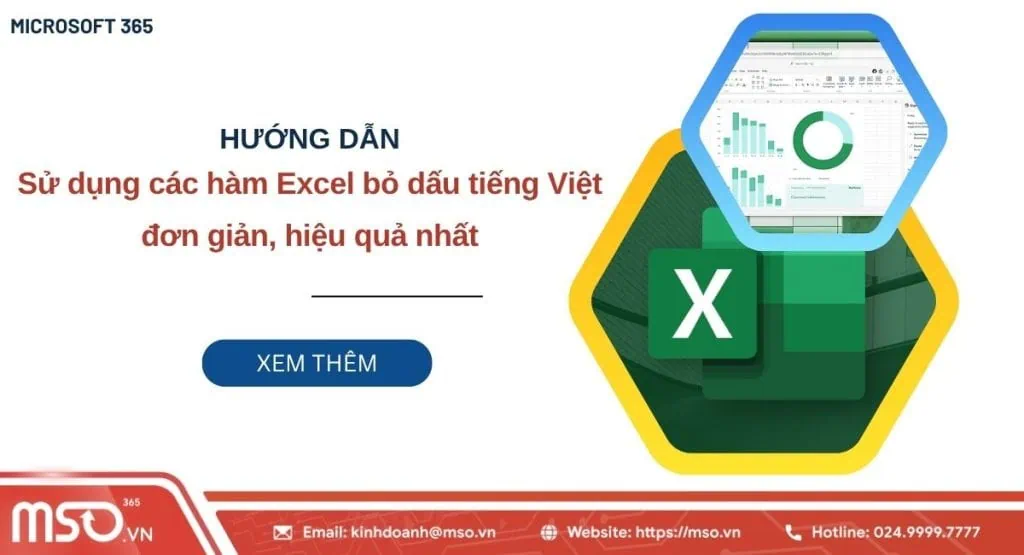 hàm excel bỏ dấu tiếng việt