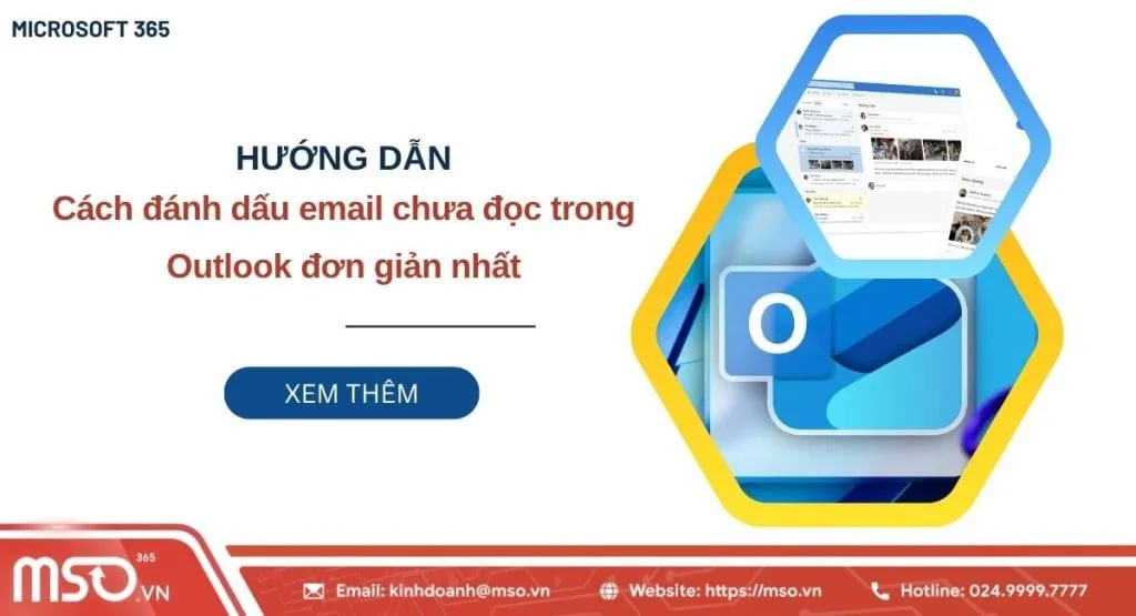cách đánh dấu email chưa đọc trong outlook