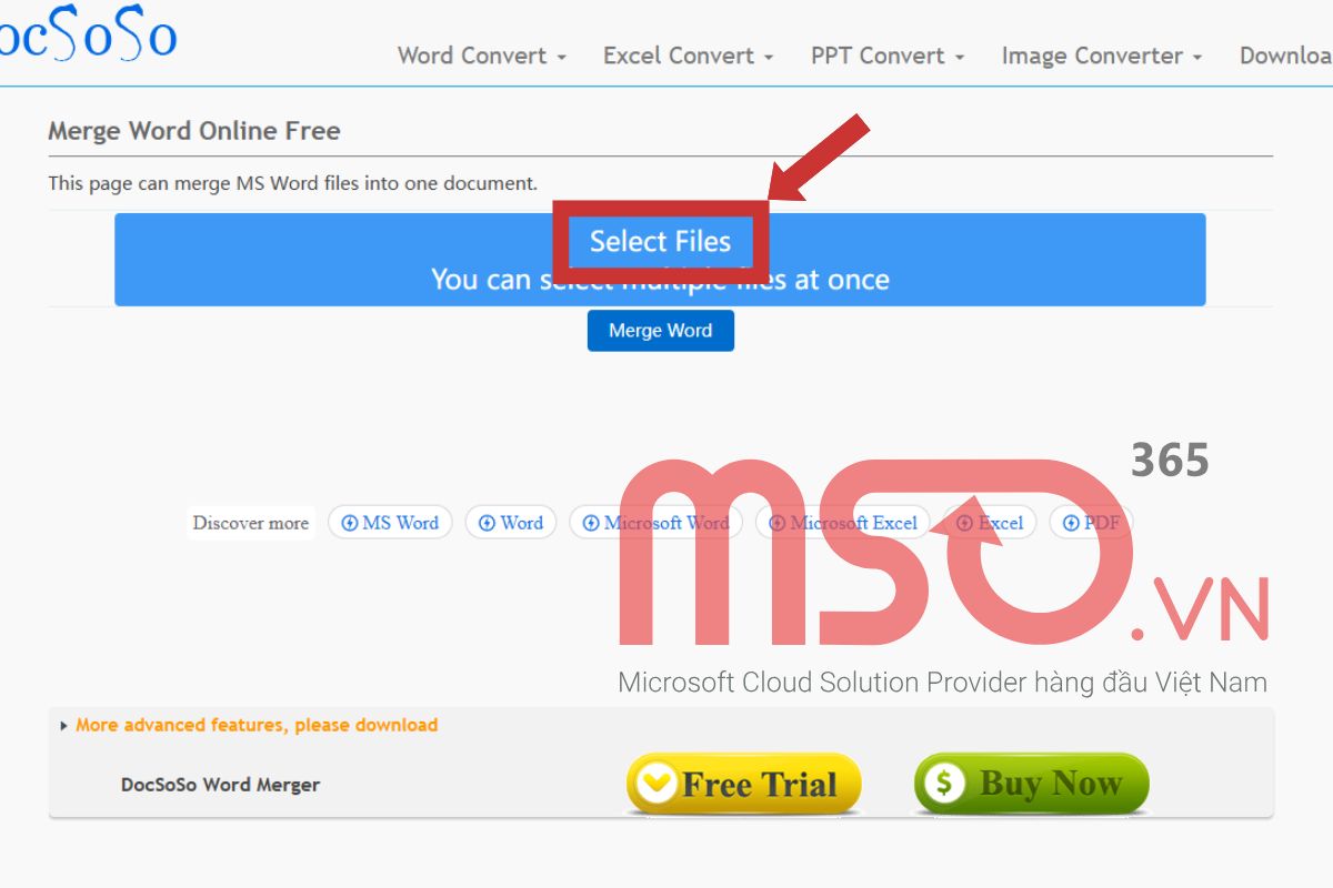 Cách ghép file thông qua các website trực tuyến