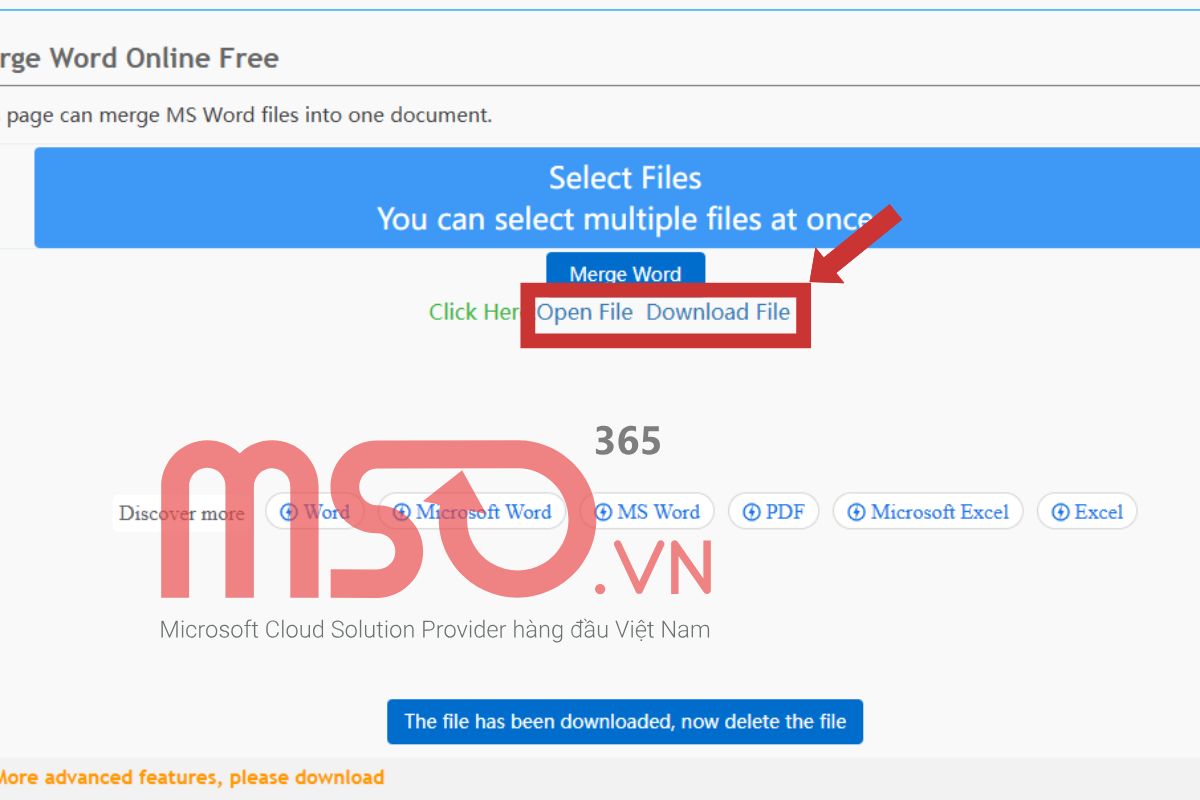 Cách ghép file thông qua các website trực tuyến