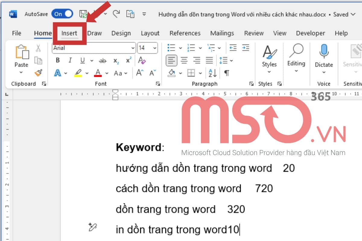 Cách gộp nhiều file Word thành 1 file trực tiếp bằng Insert Text from File
