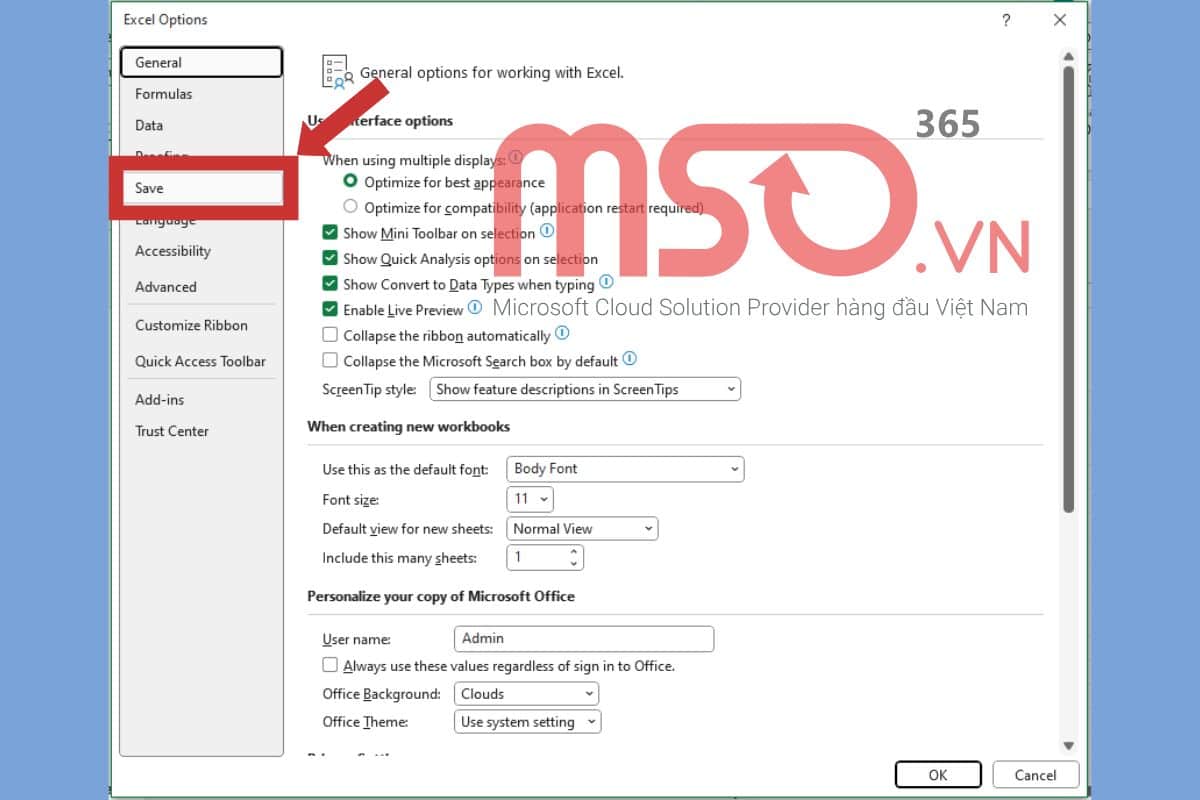 Cách kích hoạt tính năng AutoSave và AutoRecover trong Excel