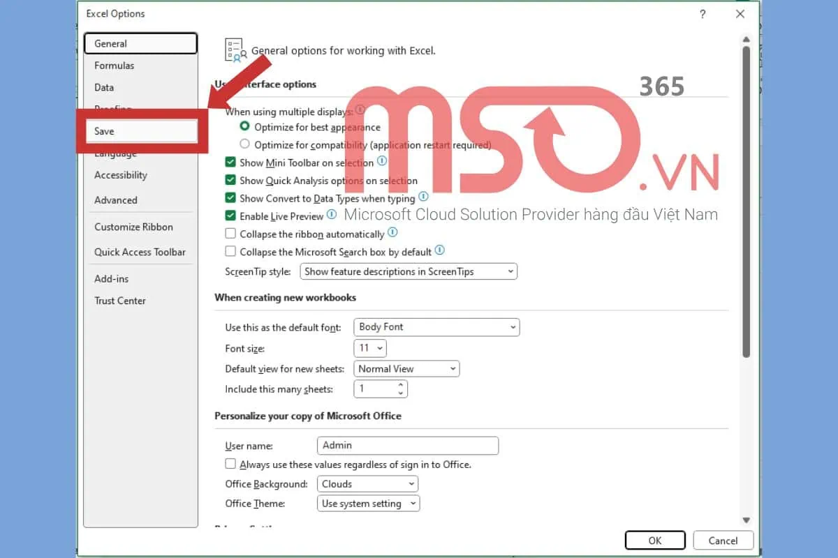 Cách kích hoạt tính năng AutoSave và AutoRecover trong Excel