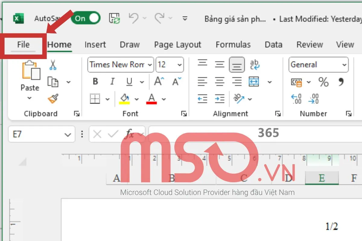 Cách lấy lại file Excel chưa lưu nhờ tính năng AutoSave