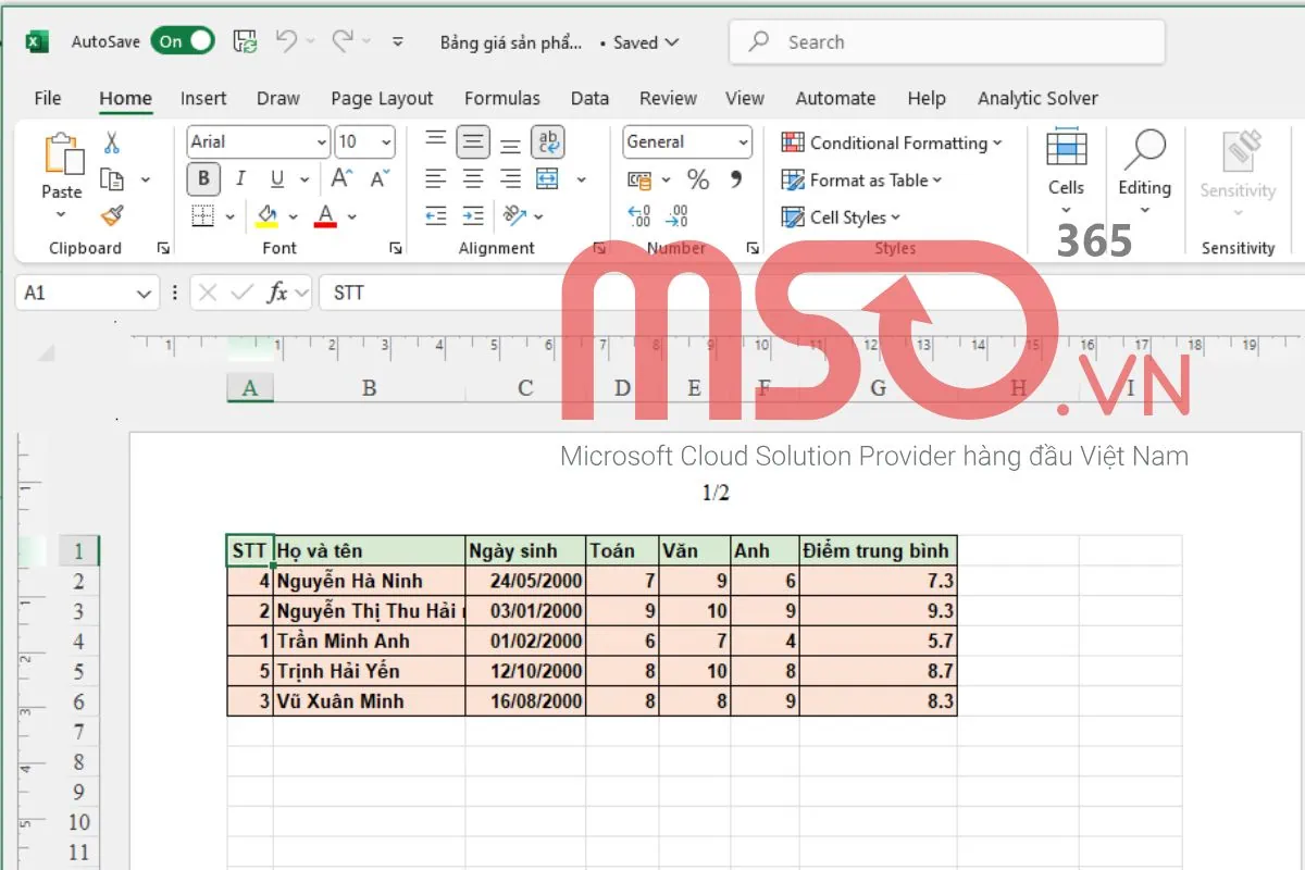 Cách lấy lại file Excel chưa lưu nhờ tính năng AutoSave