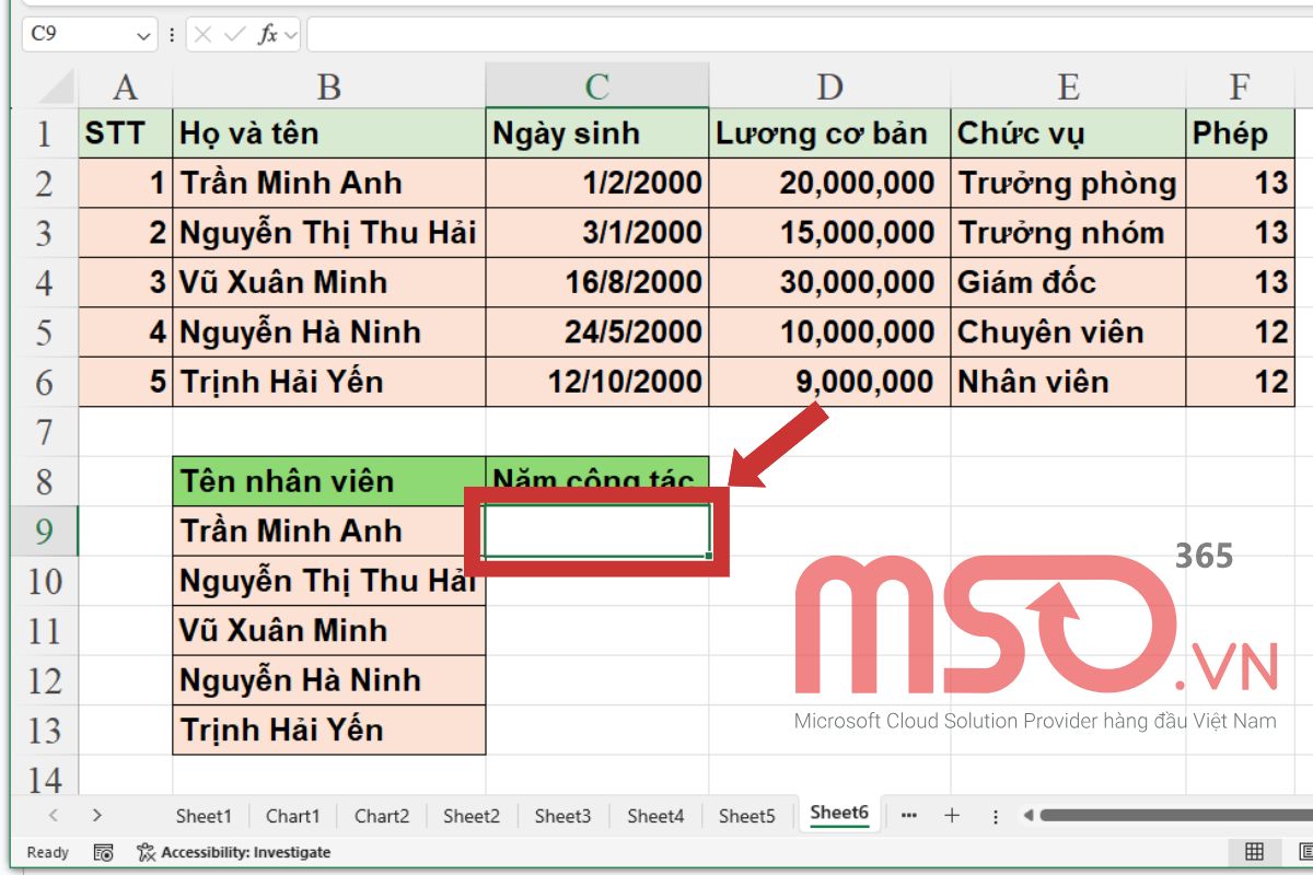 Hướng dẫn cách tạo Drop List trong Excel với dữ liệu tự nhập