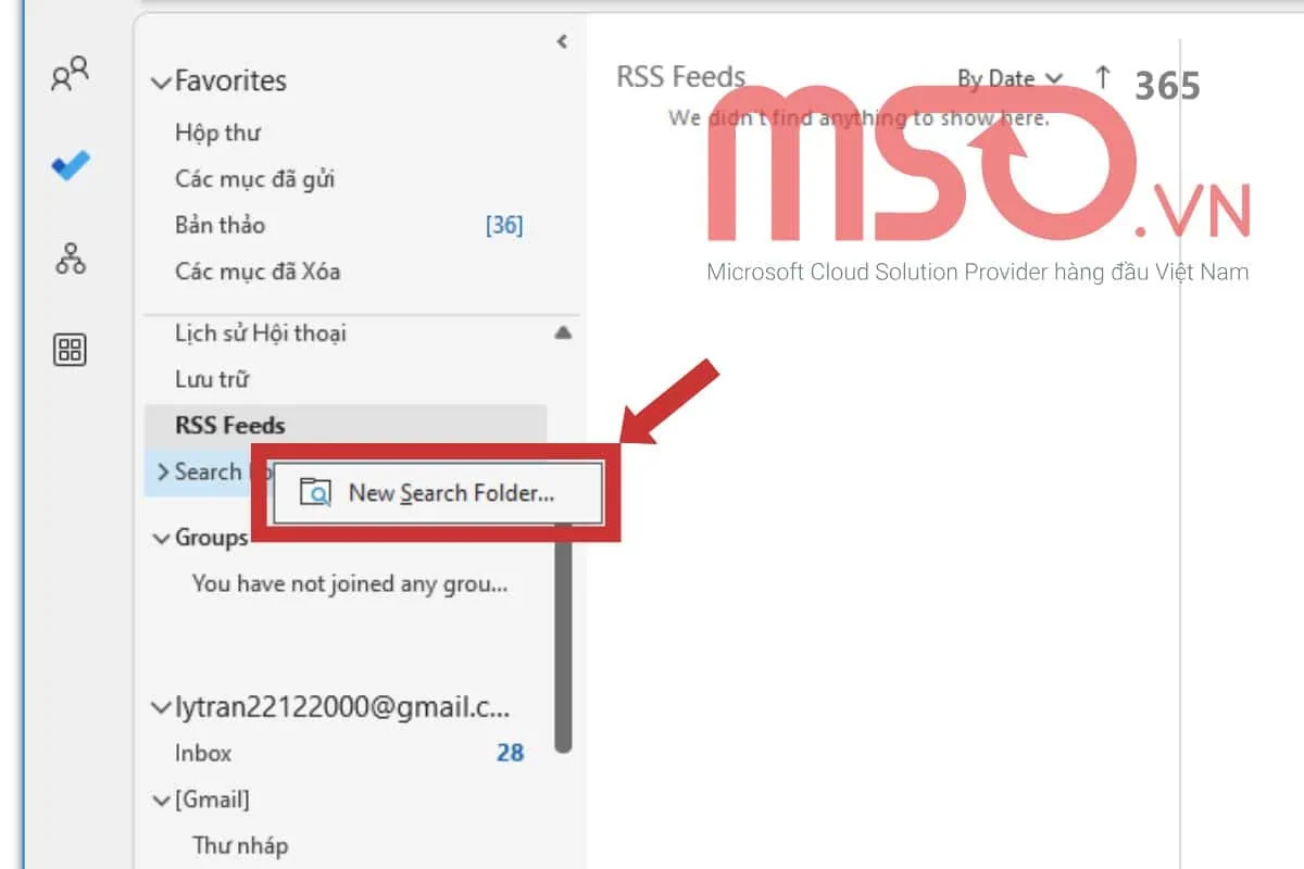 Cách tìm email chưa đọc trong Outlook nhanh chóng
