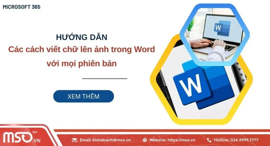 cách viết chữ lên ảnh trong word