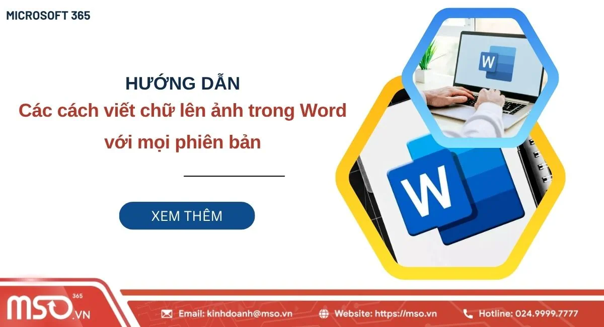 cách viết chữ lên ảnh trong word